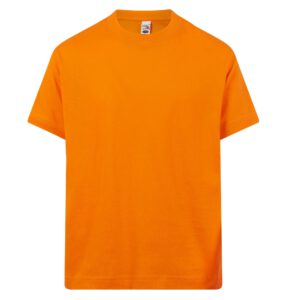 Kids basic t-shirt small Oranje